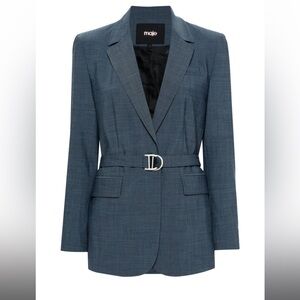 Maje Veronica Belted Blazer, size 36